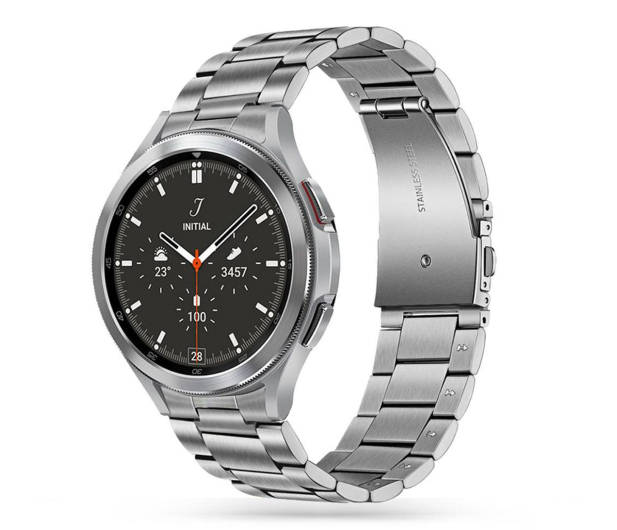 TECH-PROTECT Stainless do Galaxy Watch 4 / 5 / 5 Pro / 6 / 7 / FE silver - 692117 - zdjęcie